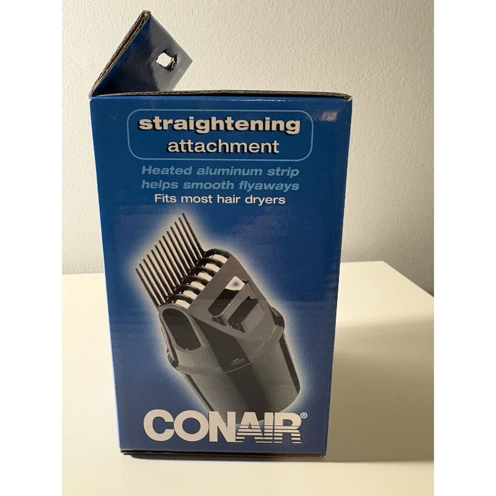Conair Straightening Attachment Fits Most Hair Dryers Heated Aluminum Strip NEW!